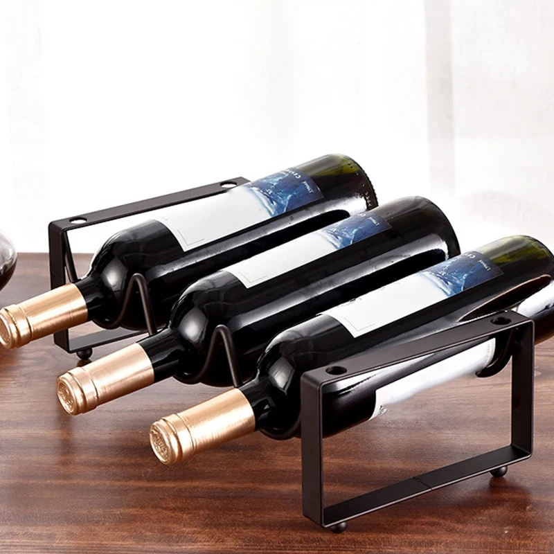 

Stackable Wine Rack 2 Tier 6 Bottles Wine Storage Holder Wine Organizer Shelf for Countertop Cabinet Cellar