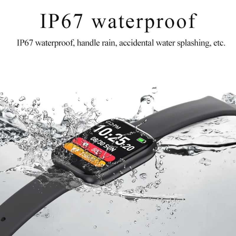 Смарт часы T85 с цветным экраном спортивные пульсометром кислородом мониторингом