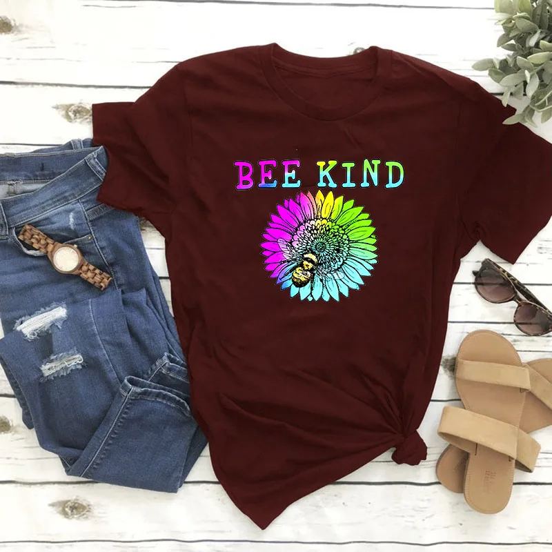 

Vintage Sunflower Printing Woman Tshirts Plus Size O-neck Aesthetic Femme T-shirts Summer Women Tops Ropa Mujer