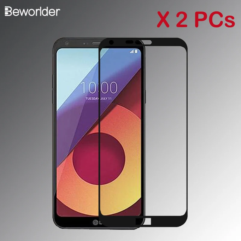 2 шт. для LG Q6 стекло Plus защита экрана полное покрытие Защитная пленка Закаленное