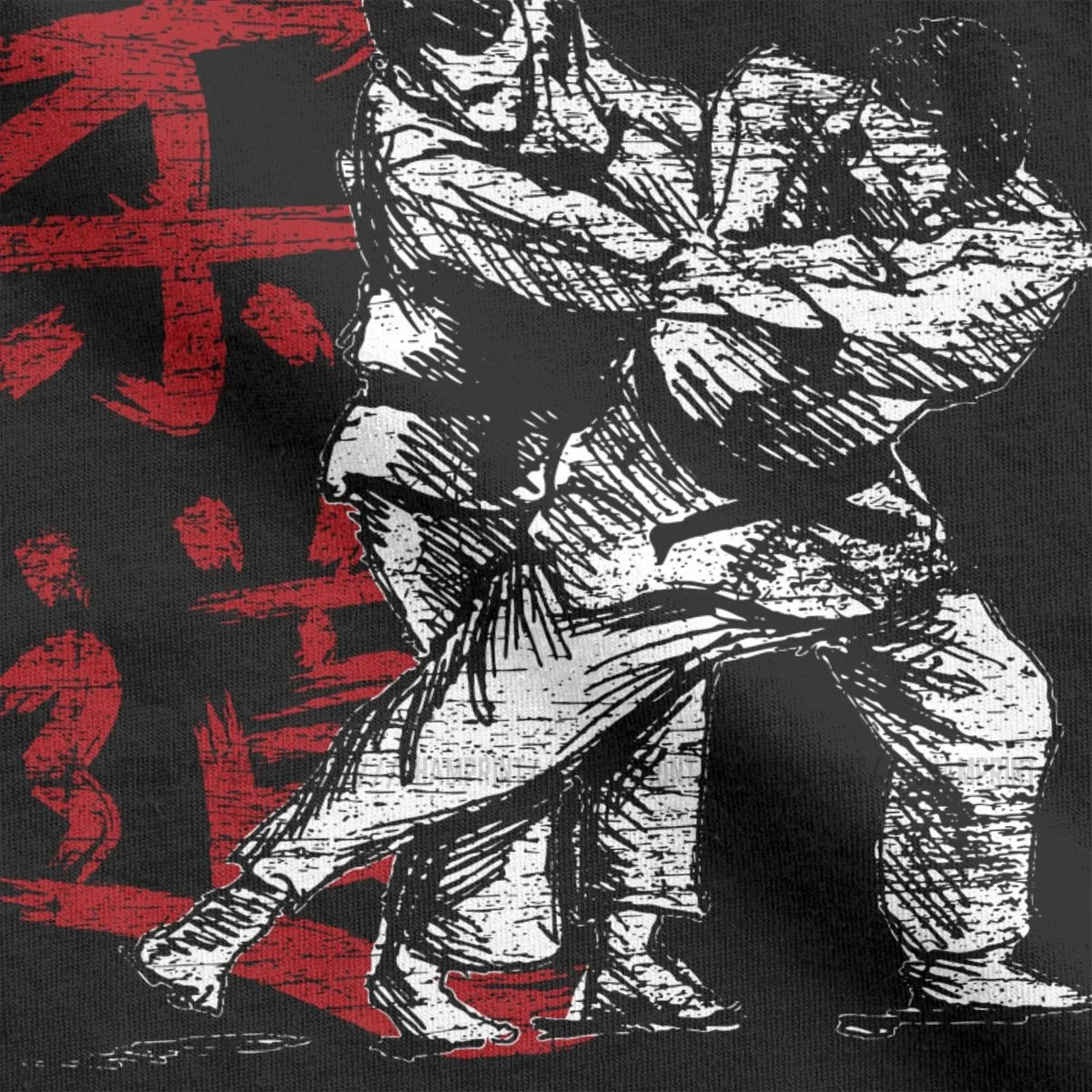 Judo спортивные винтажные мужские футболки Judoka боевые новые из чистого хлопка с