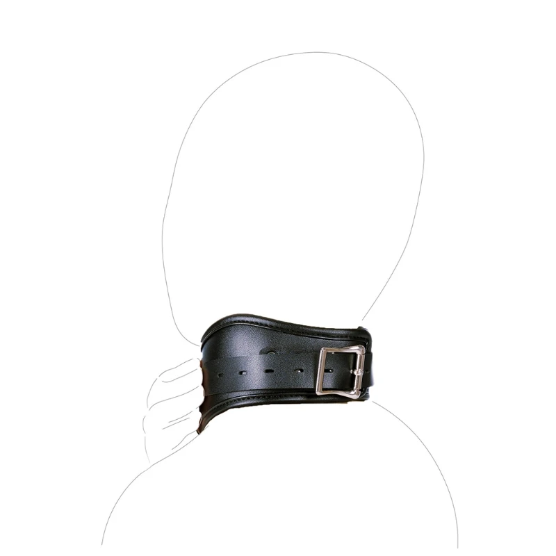 Черное фиксирующее уплотнительное кольцо ошейник удерживающая повязка на