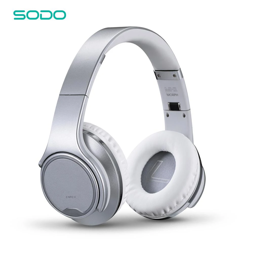SODO NFC беспроводные bluetooth-наушники с поворотным динамиком беспроводные внешние наушники с микрофоном Складная bluetooth-гарнитура