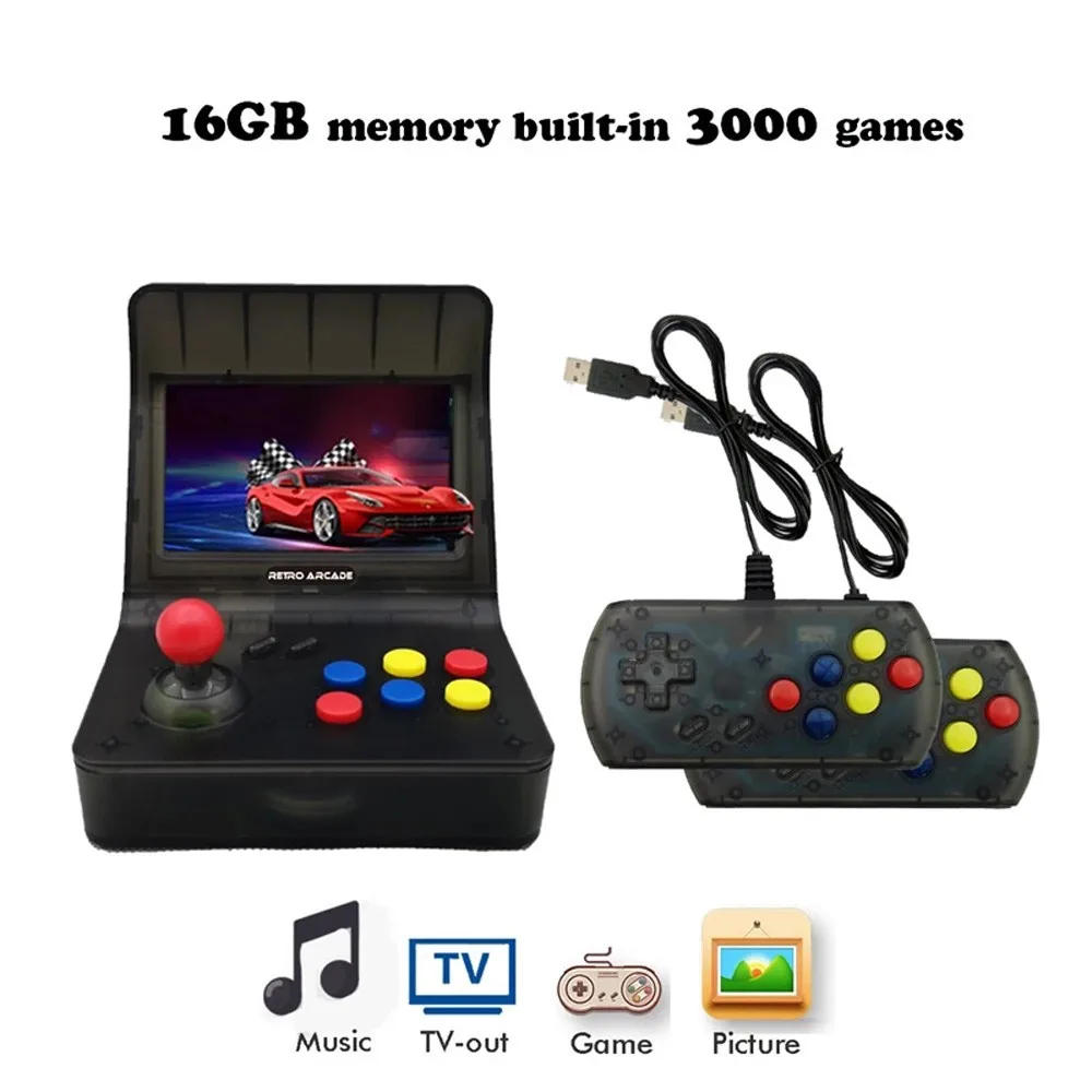 

A8 Retro Mini Games Console 64Bit Video Game Console Built-In 3000 Games Handheld Game Player Best Gift