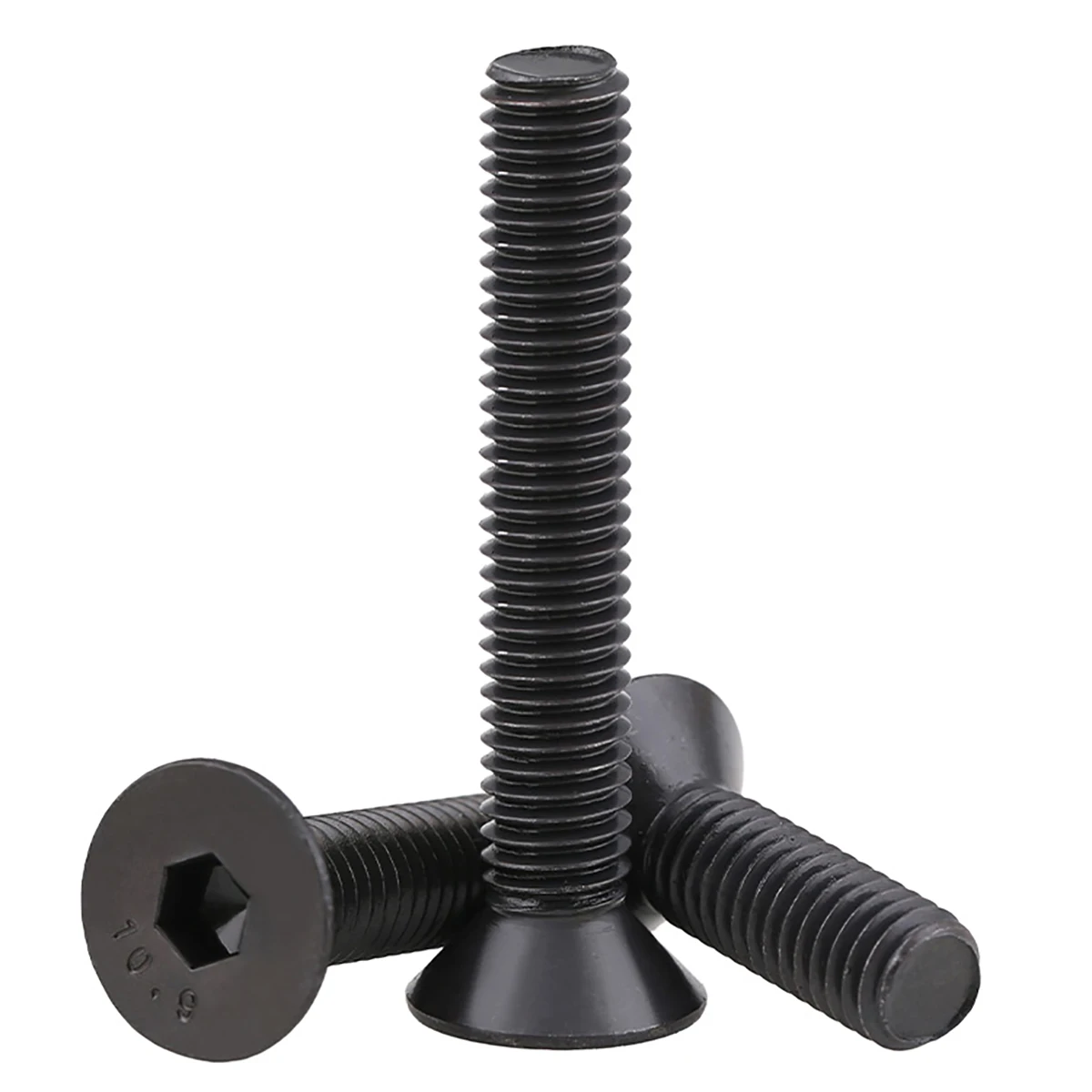 5 шт. BSW Thread 5/16-18 черные высокопрочные стальные потайные болты 10 9 винты с