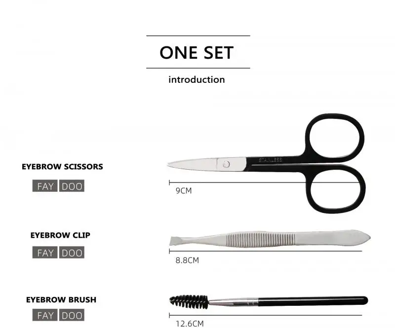 8 шт. косметические инструменты для бровей|Триммер бровей| |