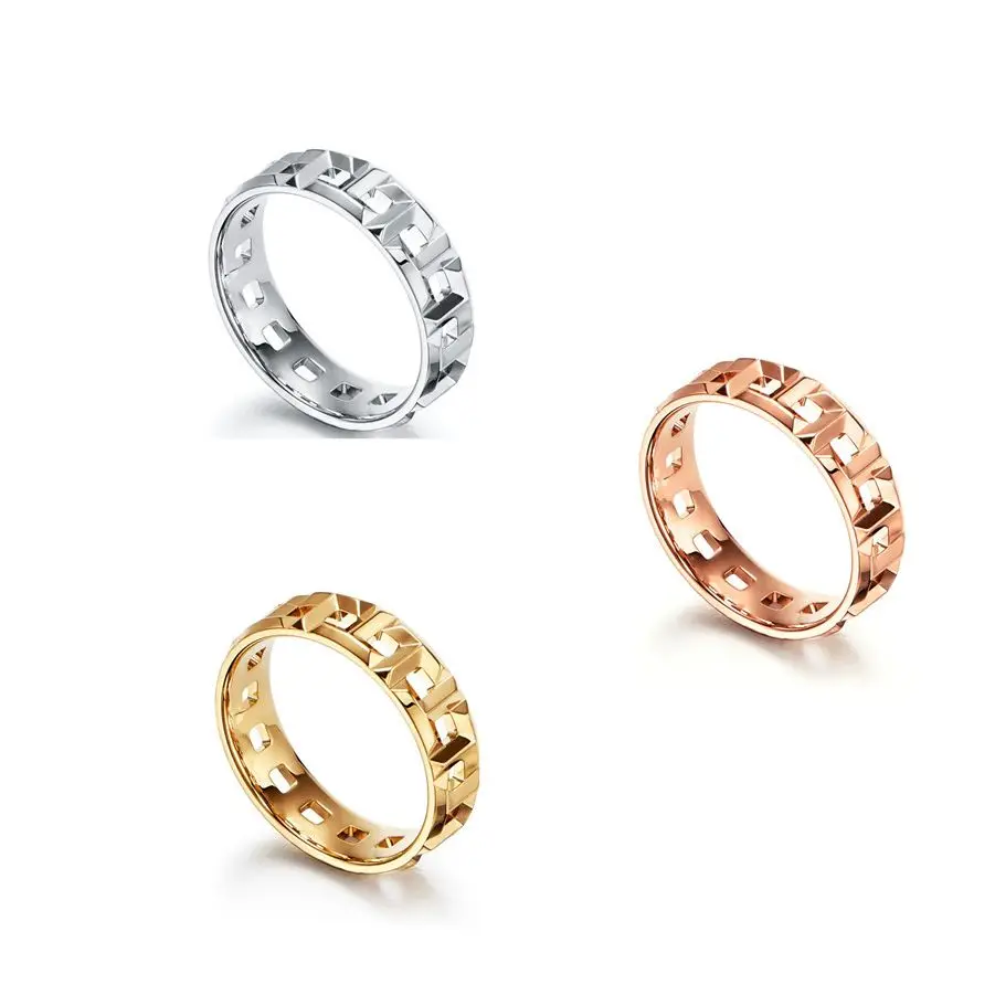 

S925 sterling silver T-shaped ring, classic fashion, high-quality jewelry , Original 1:1, birthday gift