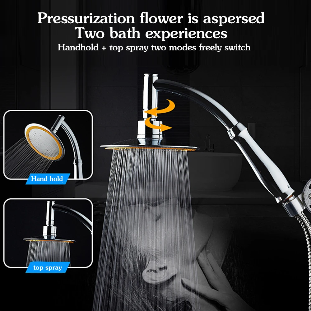 

Double-Side Shower Head Shampoo Shower Gel Spray High Pressure Shower Head Bath Hand Holder High Quality Nozzle For Bathroom Spa
