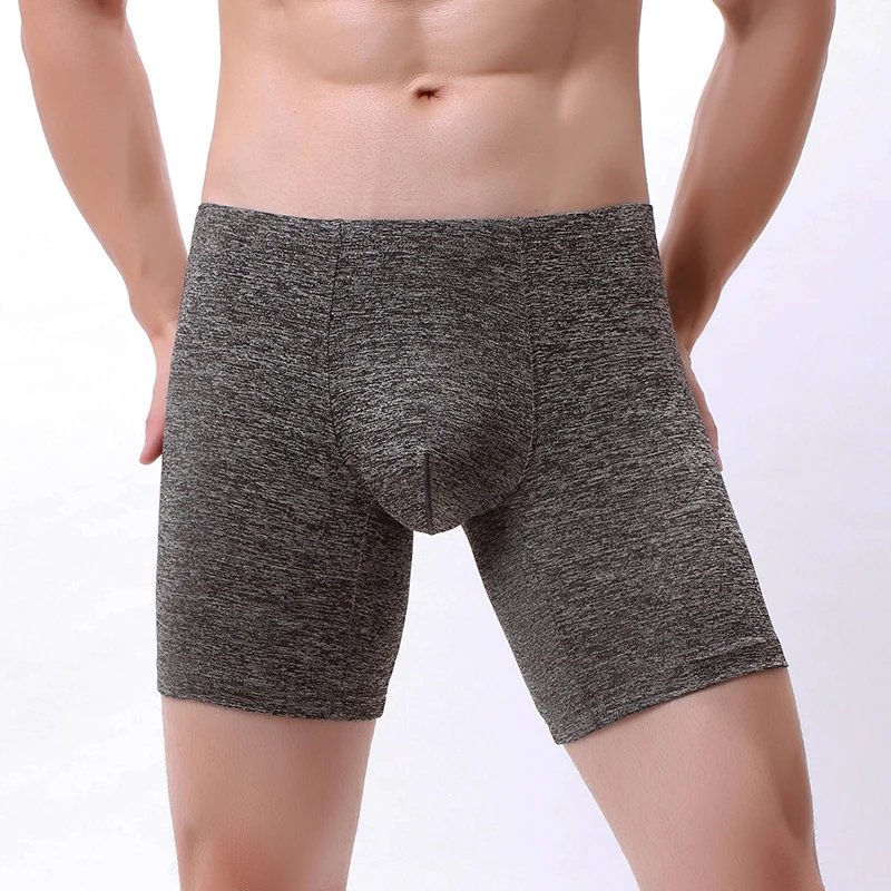 Мужские боксеры мужское нижнее белье бесшовные трусы сексуальные шорты с низкой