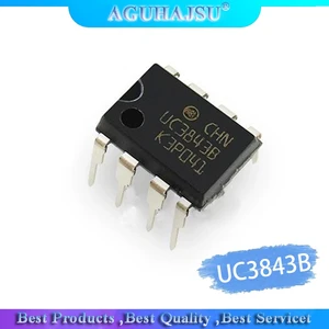 10pcs/lot UC3843B UC3843BN UC3843AN UC3843 3843 DIP8 DIP PWM Switching Converter Wholesale Electronic