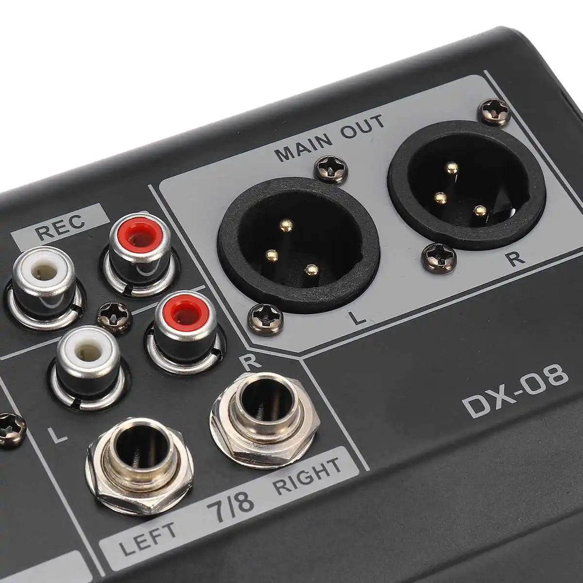 Портативный 8 канальный аудио микшерный пульт с Bluetooth USB DJ микшерная консоль MP3 Джек караоке 48V усилитель для караоке Вечерние