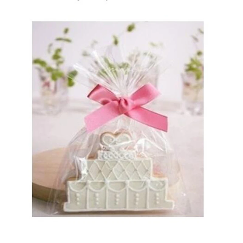 50 шт./упак. Пластик скраб мешочек для печенья конфет выпечки пакеты Милая собачка