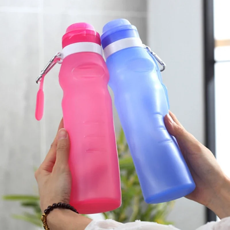 

Silicone Water Bottle Collapsible Sport Portable Cup Foldable Lightweight Drinking Bottles Gym Cycling Travel Outdoor Sports