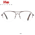 Мужские и женские очки для чтения MEESHOW, металлические очки большого размера с блокировкой сисветильник и защитой от синего света, очки для чтения при близорукости