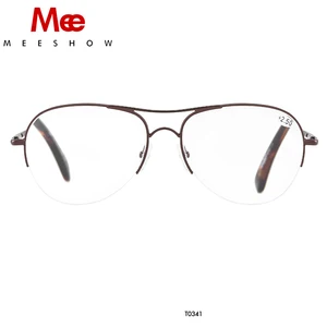Мужские и женские очки для чтения MEESHOW, металлические очки большого размера с блокировкой сисветильник и защитой от синего света, очки для чтения при близорукости