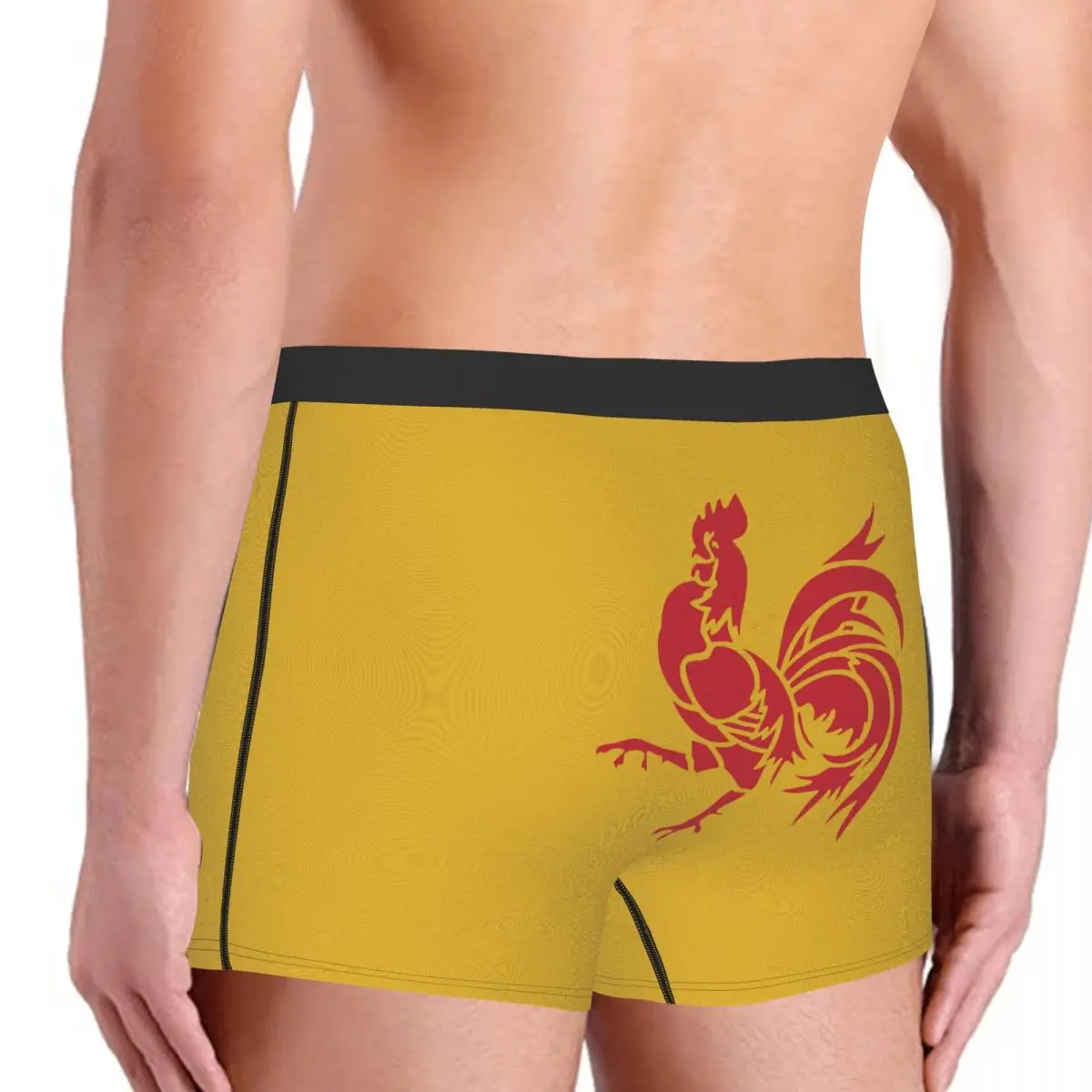 Мужские трусы боксеры с флагом Валлонии мужские бельгийским юмором|Мужские