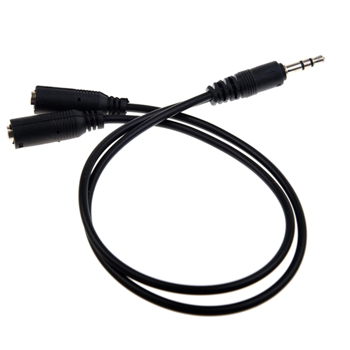 5 шт. 3 мм аудио стерео кабель адаптера для наушников с золотым покрытием 1 папа 2