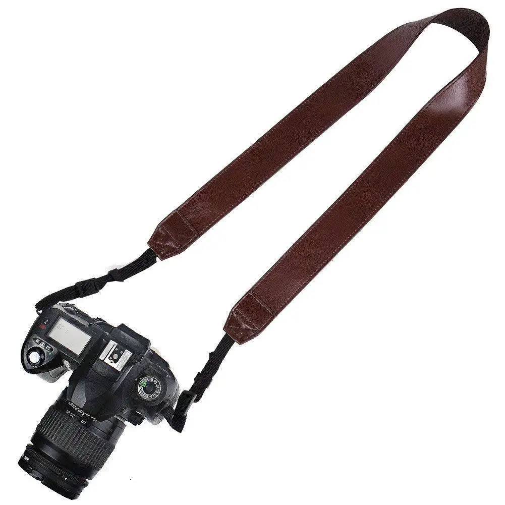 

DSLR SLR Camera Neck Shoulder Leather Strap for Canon Sony nikon Pentax Fujifilm Olympus