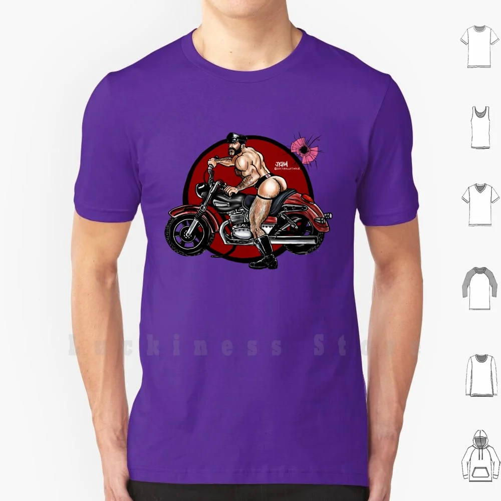 Bullethole Biker: хотите ездить? Хлопковая футболка для мужчин с принтом Diy изображением