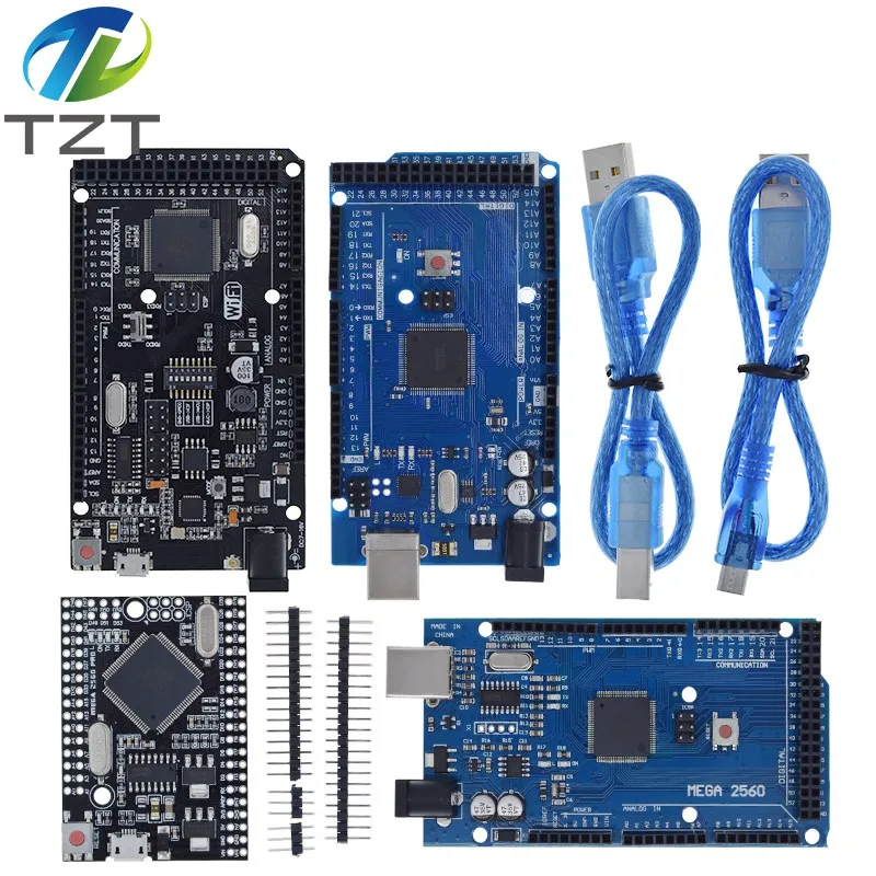 Mega2560 ATMEGA16U2 / Pro Mini Мега 2560 + WiFi R3 ATmega2560 чип CH340G для Arduino UNO макетная плата WeMos ESP8266 |