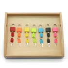 Деревянный материал Монтессори, сенсорная игрушка, 7 шт., деревянный поднос Монтессори для раннего развития детей, дошкольные Обучающие игрушки A1066