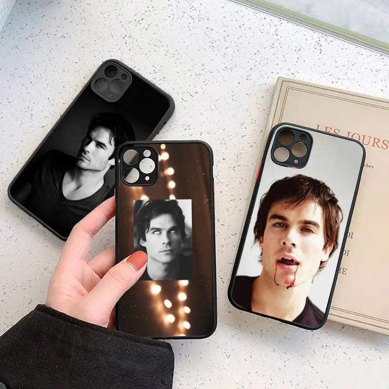 

ian somerhalder the Vampire Diaries actor Phone Case matte transparent For iphone 7 8 11 12 plus mini x xs xr pro max cover