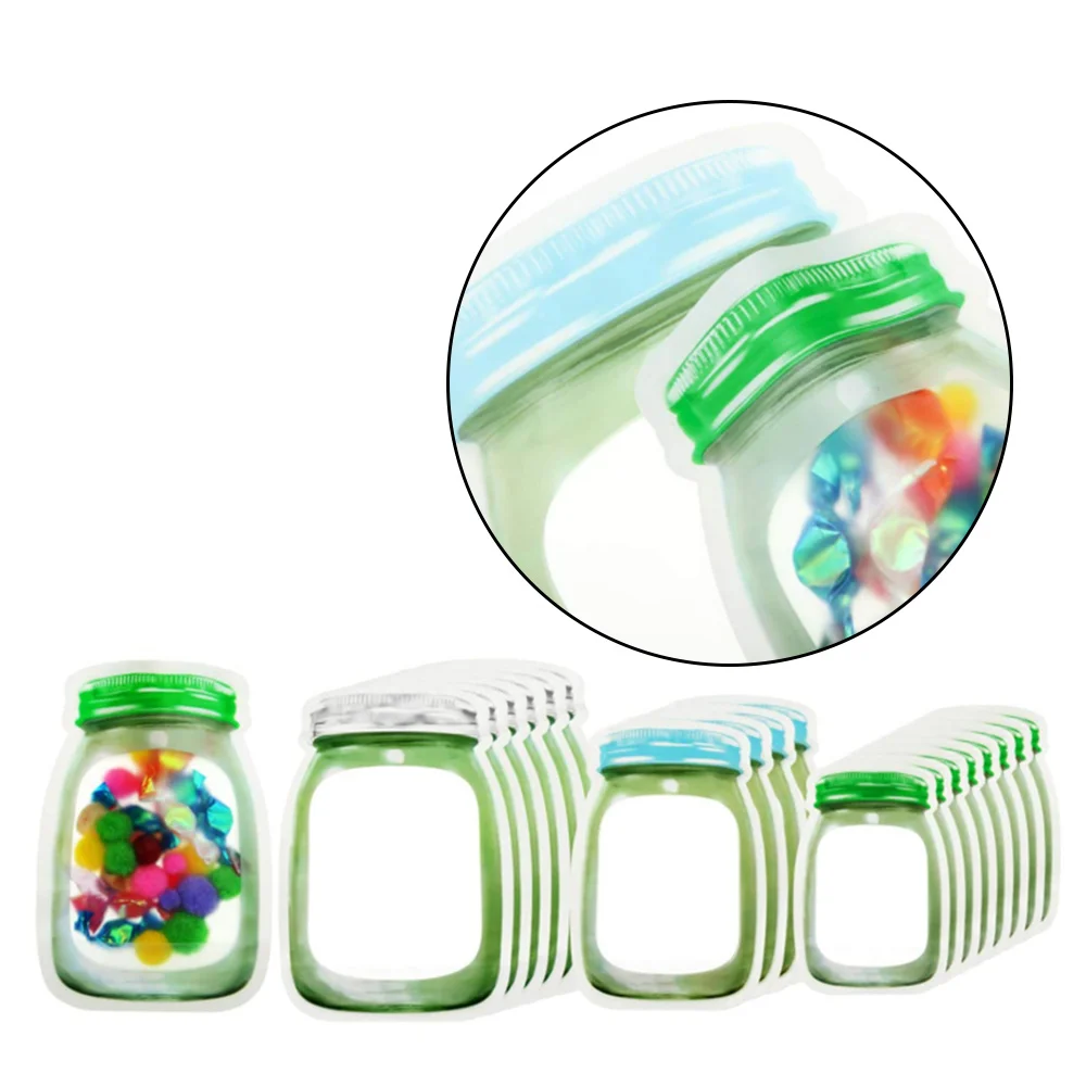 

15PCS Zipper Bag Food Preservation Bag Baking Biscuit Candy Snack Storage Food Preservation Bag Supplies