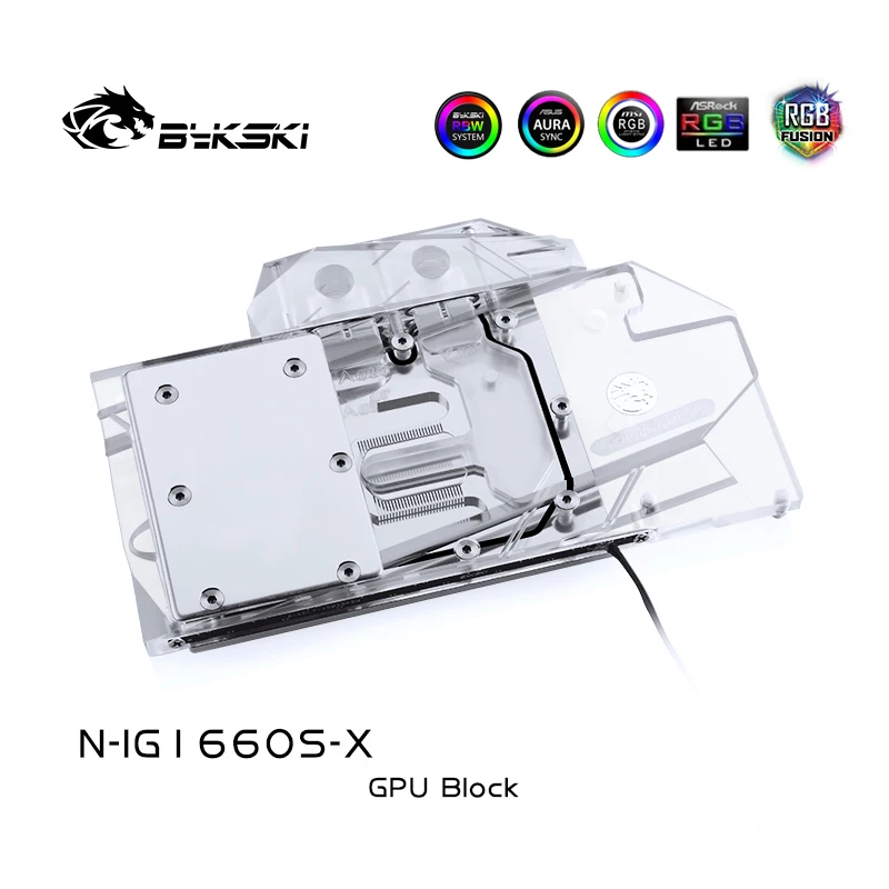Bykski GPU кулер для цветной видеокарты Geforce GTX1060 Super NB 6GB V GDDR6 водный блок N IG1660S X|Кулеры