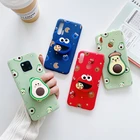 3D Силиконовый мультяшный Чехол-держатель для телефона Huawei Y5 Y6 Y7 Y9 Prime 2018 2019 Mate 20 Pro P Smart Z Plus, силиконовый чехол-подставка