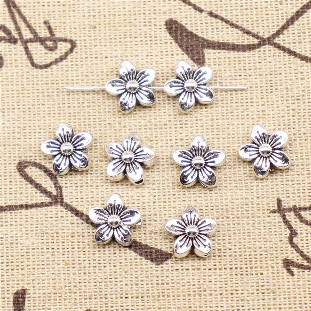 

Bracelet Making Designer Charms 10x10x5mm Flower Small Hole Spacers Beads Jewelry Findings 10pcs