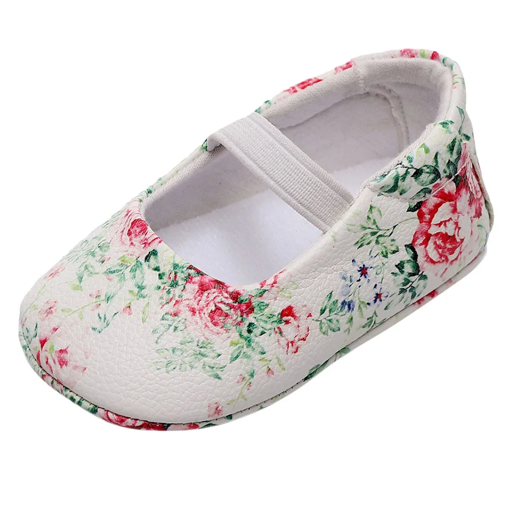 

2021 new baby children and young children cute loose-tight flower print baby shoes toddle shoes baby shoes