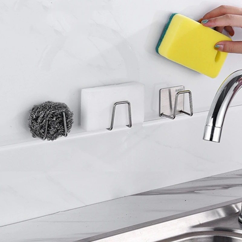 Держатель для хранения из нержавеющей стали держатель губок на кухню