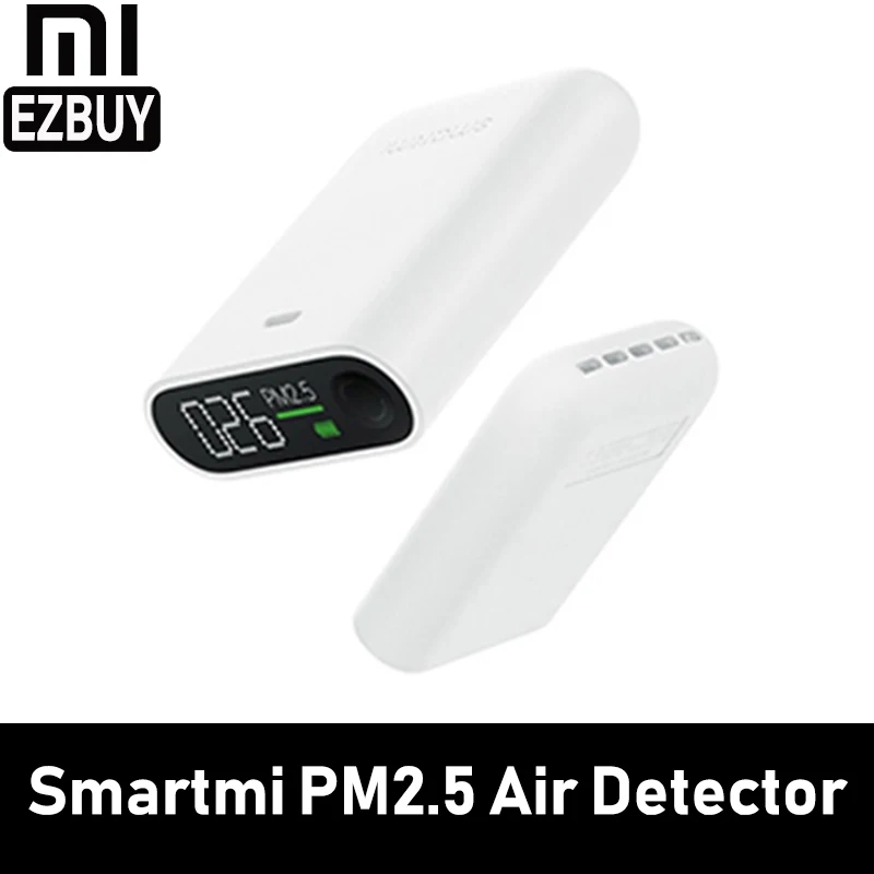 Xiaomi Mijia Smartmi PM2.5 детектор воздуха портативный чувствительный Mijia тестер качества воздуха светодиодный экран трехцветный цифровой индикатор