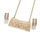 Комплект украшений GJZ453, полинезийское ожерелье с подвеской, серьги-гвоздики в стиле Ромен, гавайский, Новая Зеландия, Маршалл