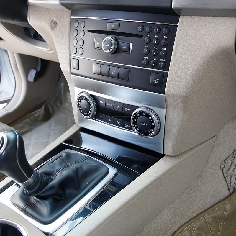 АБС ХРОМ для Mercedes benz GLK класс X204 2008-2012 Автомобильная центральная консоль