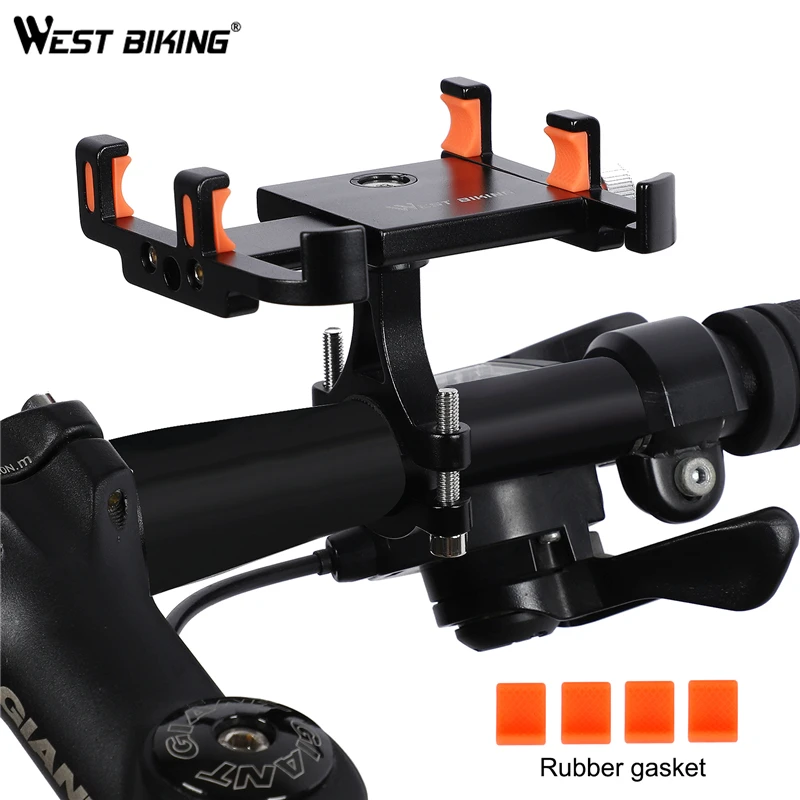 WEST BIKING держатель для мобильного телефона велосипеда мотоцикла руля алюминиевый