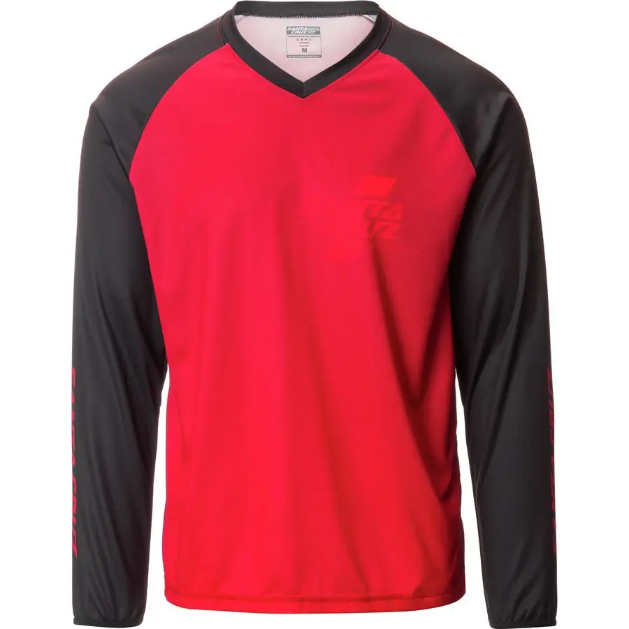 Мужская футболка с длинным рукавом зеленая для мотокросса и спуска 2019|Майки