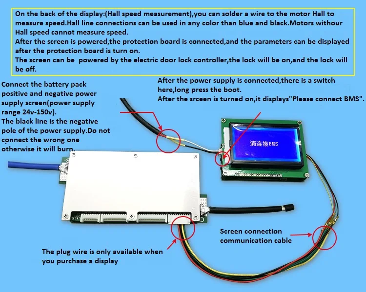70A 100A 150A 200A 300A Bluetooth Батарея BMS с ЖК-дисплеем 13 S-24 S LiFePo4/10 S-24 S li-ion/15 S-24 S LTO lithium Titanate