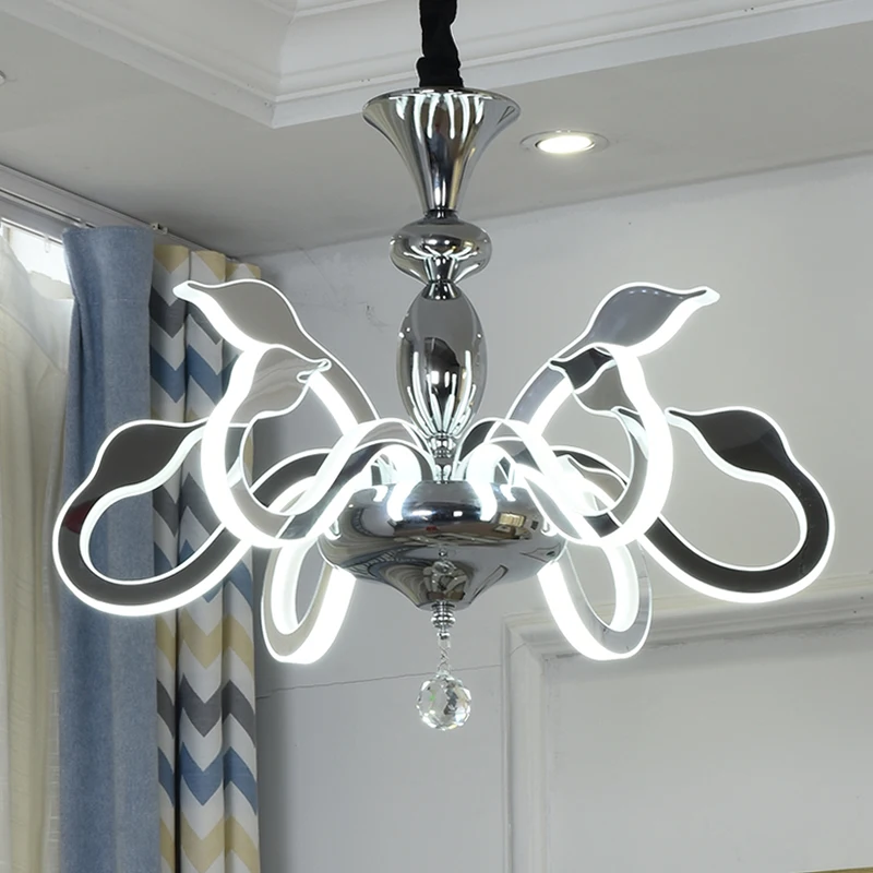 Хрустальные светодиодные люстры в виде Лебедя стиле арт деко|Люстры| |