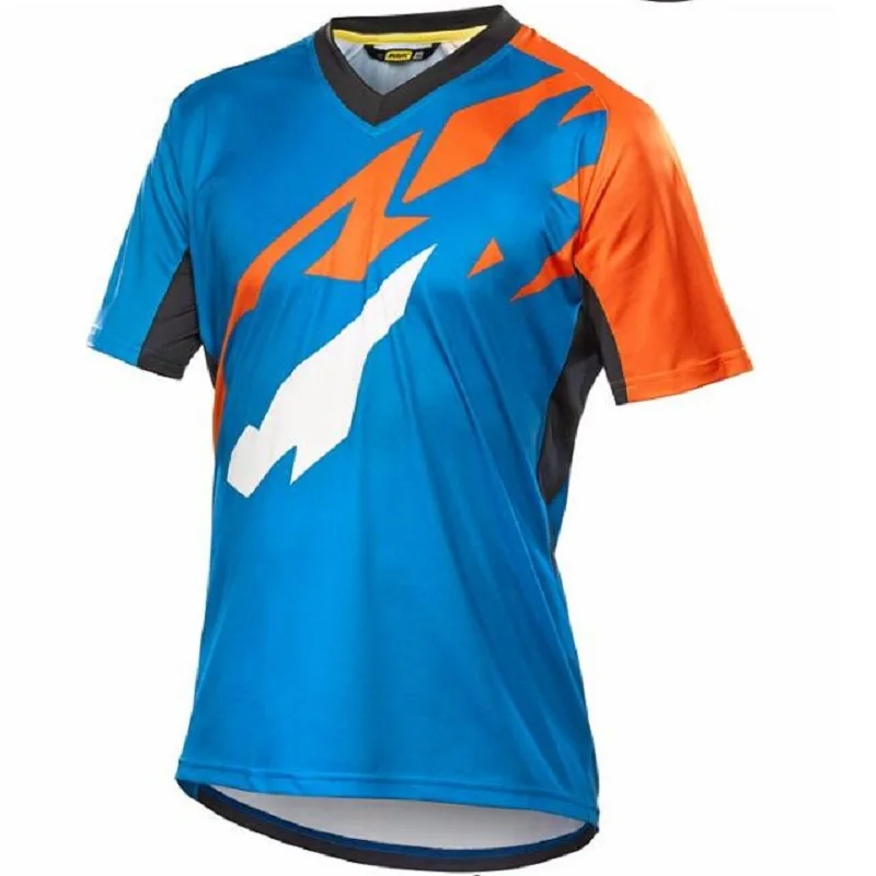 

Summer MAVIC Short Sleeve Mountain Bike Motocross Jersey BMX DH MTB Bicycle T-Shirt Clothes Sportswear Downhill Jersey