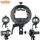 Кронштейн Godox S2 Speedlite, обновленный S-Type держатель для вспышки Bowens для Godox V1 V860II AD200 AD400PRO TT600 Snoot soфтbox
