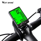 WEST BIKING велосипедный Спидометр 2,8 ''большой экран водонепроницаемый 20 функций беспроводной и проводной велосипедный одометр велосипедный компьютер