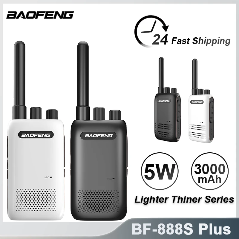 Walkie Talkie Mini 2Way Radio BF-888S Plus Handheld Transceiver Station Baofeng 888S Plus Walkie-Talkie Portable Ham Radios 2021