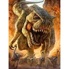 Алмазная 5D картина Fuyun, мультяшная круглая Алмазная мозаика с динозавром стразы, картина, вышивка, распродажа, домашний декор