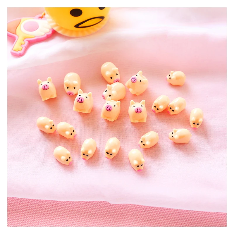 5/шт Смола Япония милая розовая свинка Мини мультфильм комната стол украшение