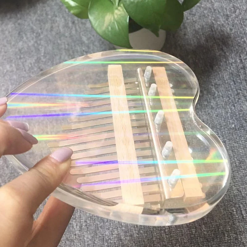 

17 Keys Colorful Kalimba Thumb Piano,Portable Crystal Kalimba Acrylic Finger Piano,for Kids Beginners