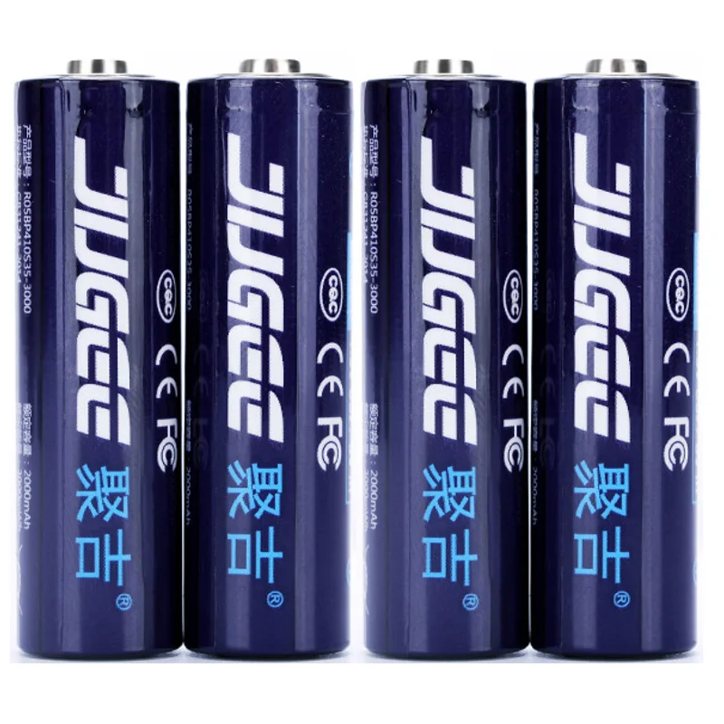 Jugee 4 шт 1,5 v 3000mWh AA перезаряжаемый литий-полимерный литий-ионный полимерный литиевый аккумулятор для ktv Аккумуляторы для микрофона