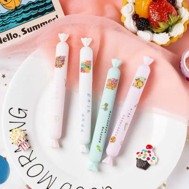 1 шт. Творческий колбаса в форме гелевая ручка 0 5 мм Черный Гладкая чернильная