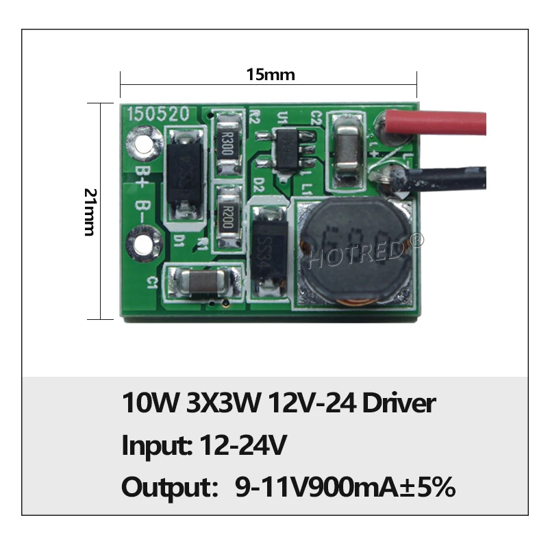 

HotRed Трансформатор освещения DC12V-24V 10Вт-50Вт