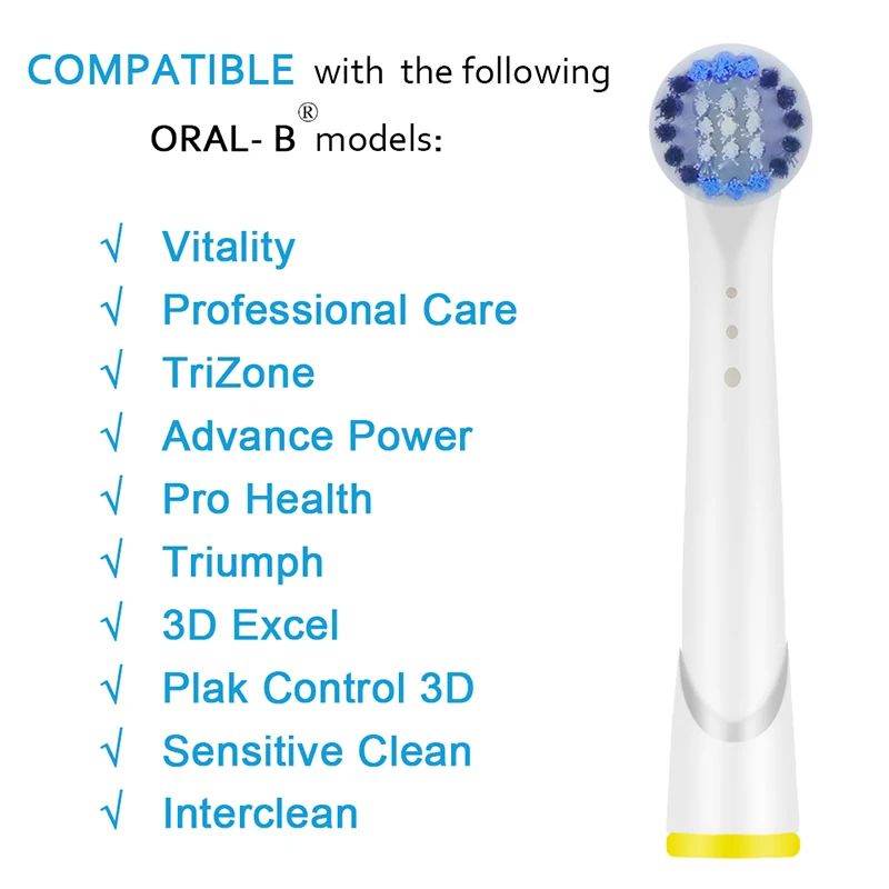 8 шт. YE616 сменные насадки для зубных щеток Oral B электрическая зубная щетка precision clean